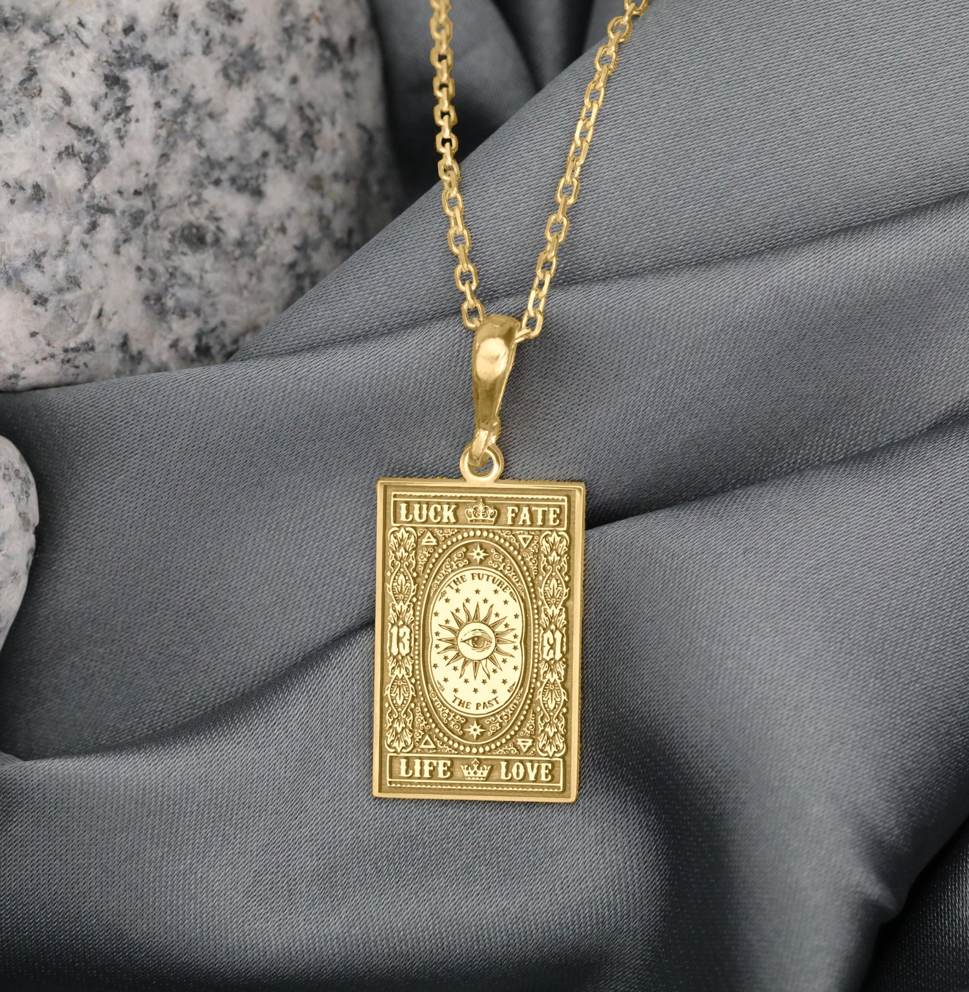 Life Path Pendant Necklace: Sterling Silver Divine Love Amulet