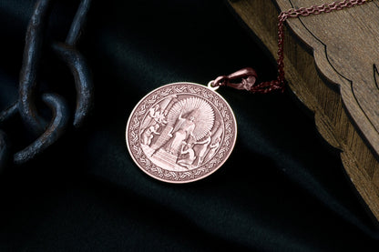 Nungal Pendant: Sumerian Goddess Necklace, Justice & Redemption Amulet