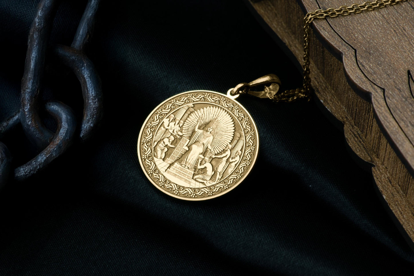 Nungal Pendant: Sumerian Goddess Necklace, Justice & Redemption Amulet