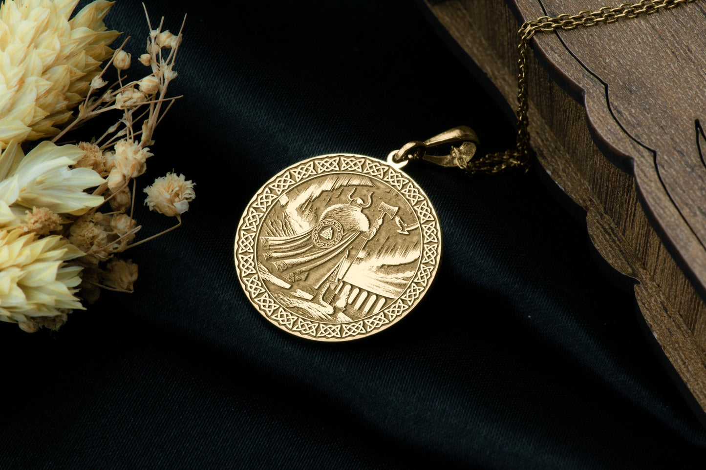 Heimdall Pendant: Norse God Necklace, Viking Amulet, Bifröst Sentinel Charm