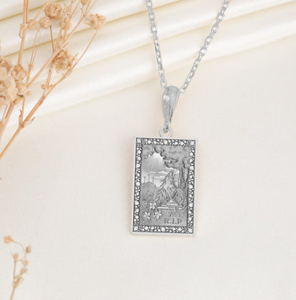 Alchemy R.I.P. Pendant: Sterling Silver Amulet of Transformation