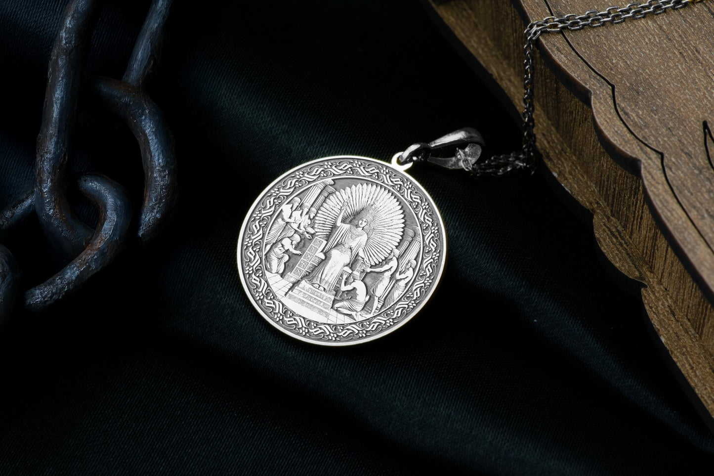 Nungal Pendant: Sumerian Goddess Necklace, Justice & Redemption Amulet