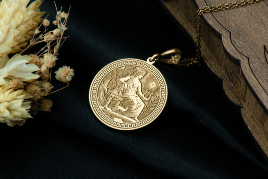 Apollo Pendant: Greek God Of Light Necklace, Solar Charm, Wisdom Amulet