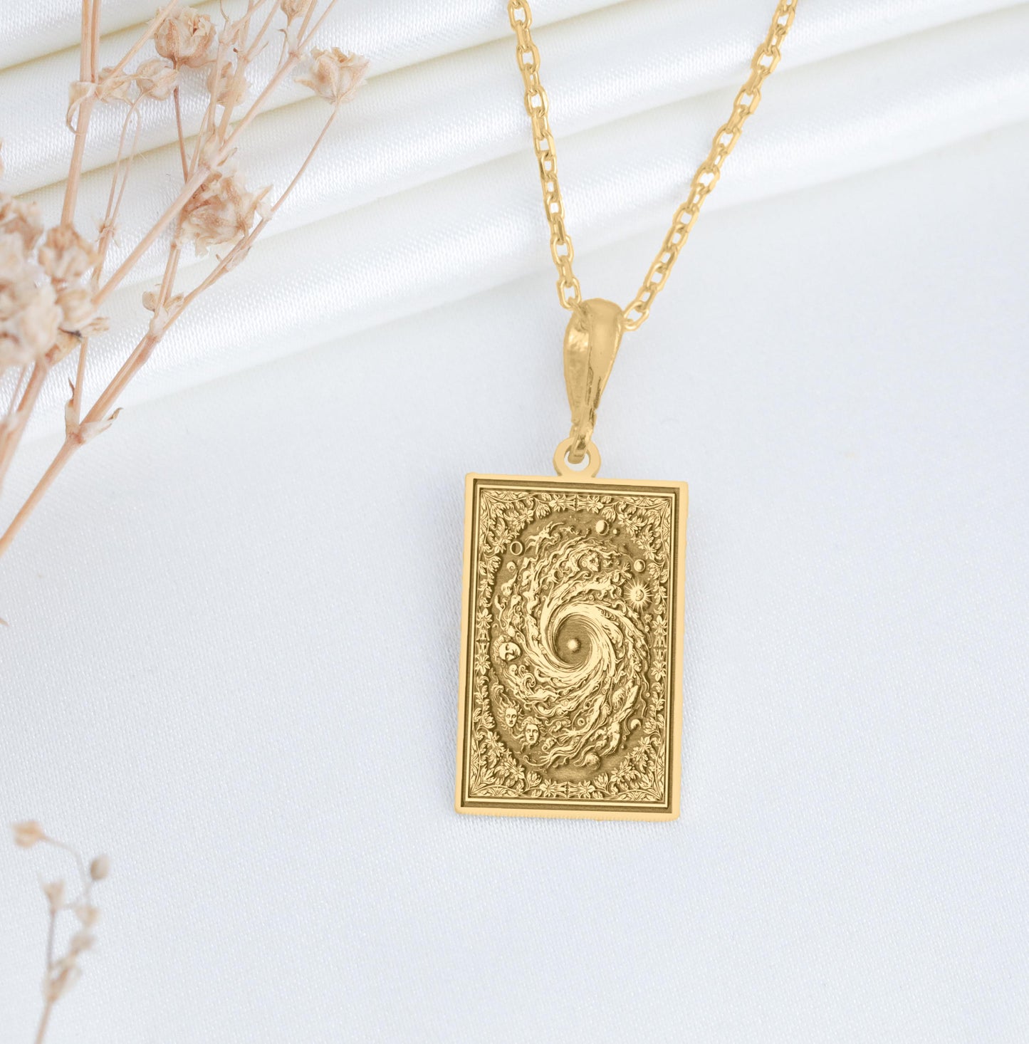 Chaos Pendant: Greek Primordial Myth Necklace, Creation Charm, Origin Talisman