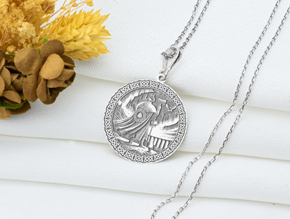 Heimdall Pendant: Norse God Necklace, Viking Amulet, Bifröst Sentinel Charm