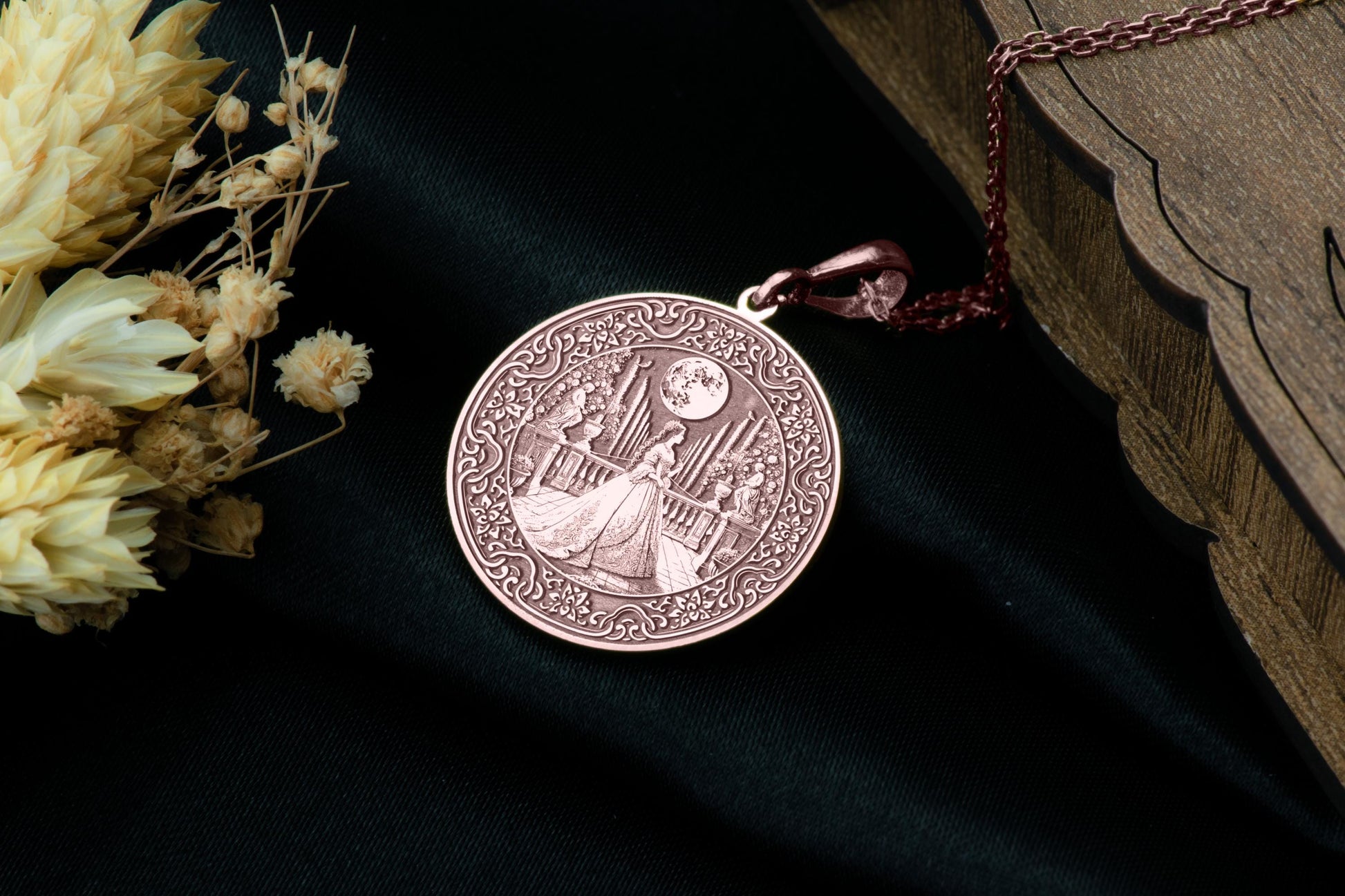 Empress Sisi Pendant: Austrian Royal Necklace, Regal Grief Charm