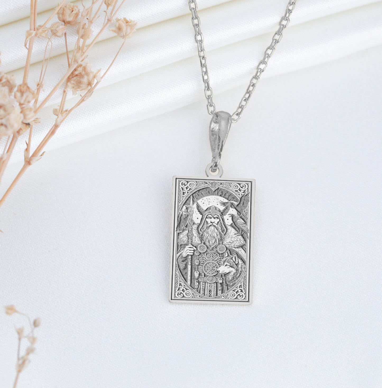 Odin Pendant: Norse War God Necklace, Wisdom Talisman, Wisdom Charm