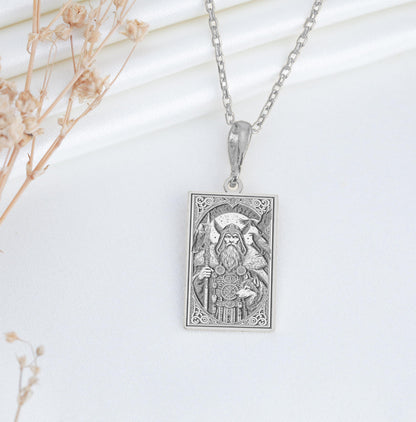Odin Pendant: Norse War God Necklace, Wisdom Talisman, Wisdom Charm