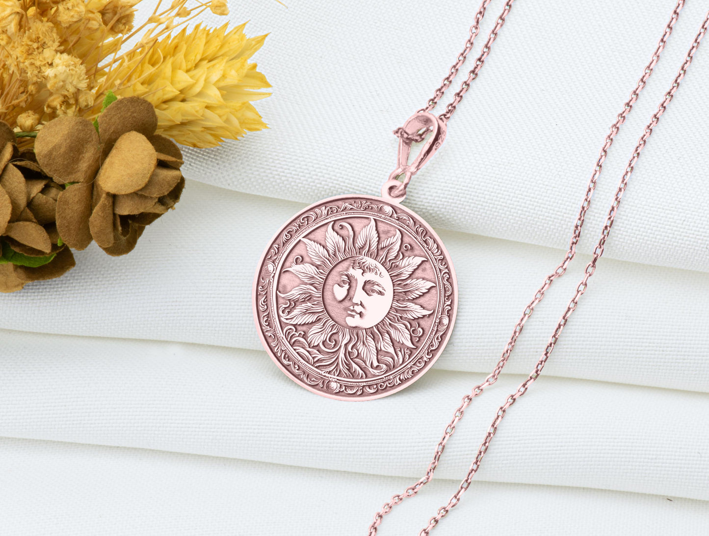 Sacred Sun Pendant: Solar Light Symbol Necklace, Radiant Warmth Charm, Ancient Vitality Talisman