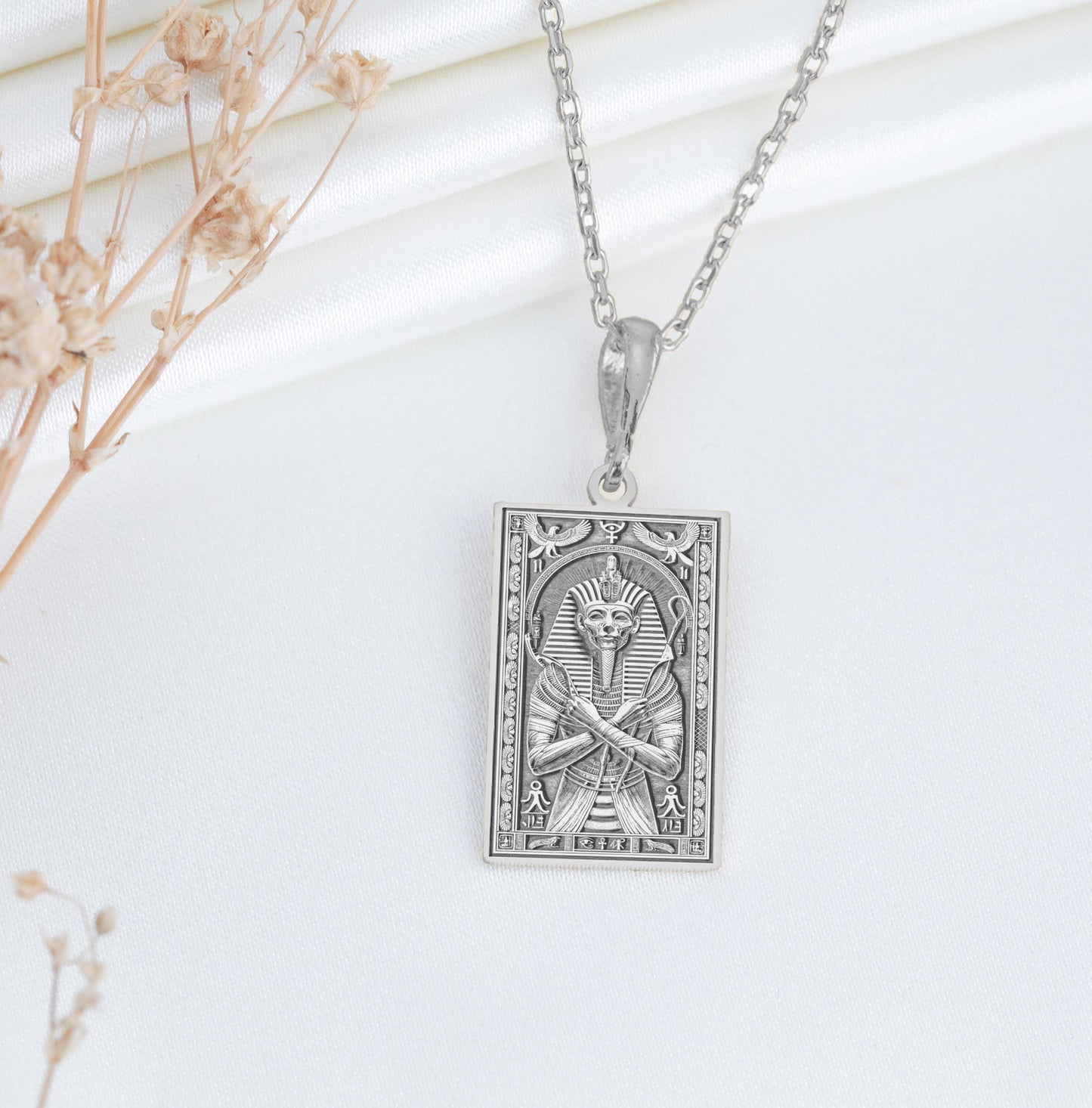 Osiris Pendant: Egyptian God Necklace, Afterlife Amulet, Rebirth Charm