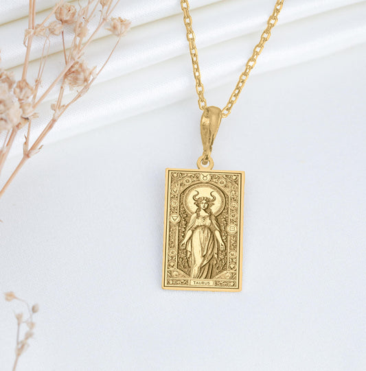 Taurus Zodiac Pendant Necklace