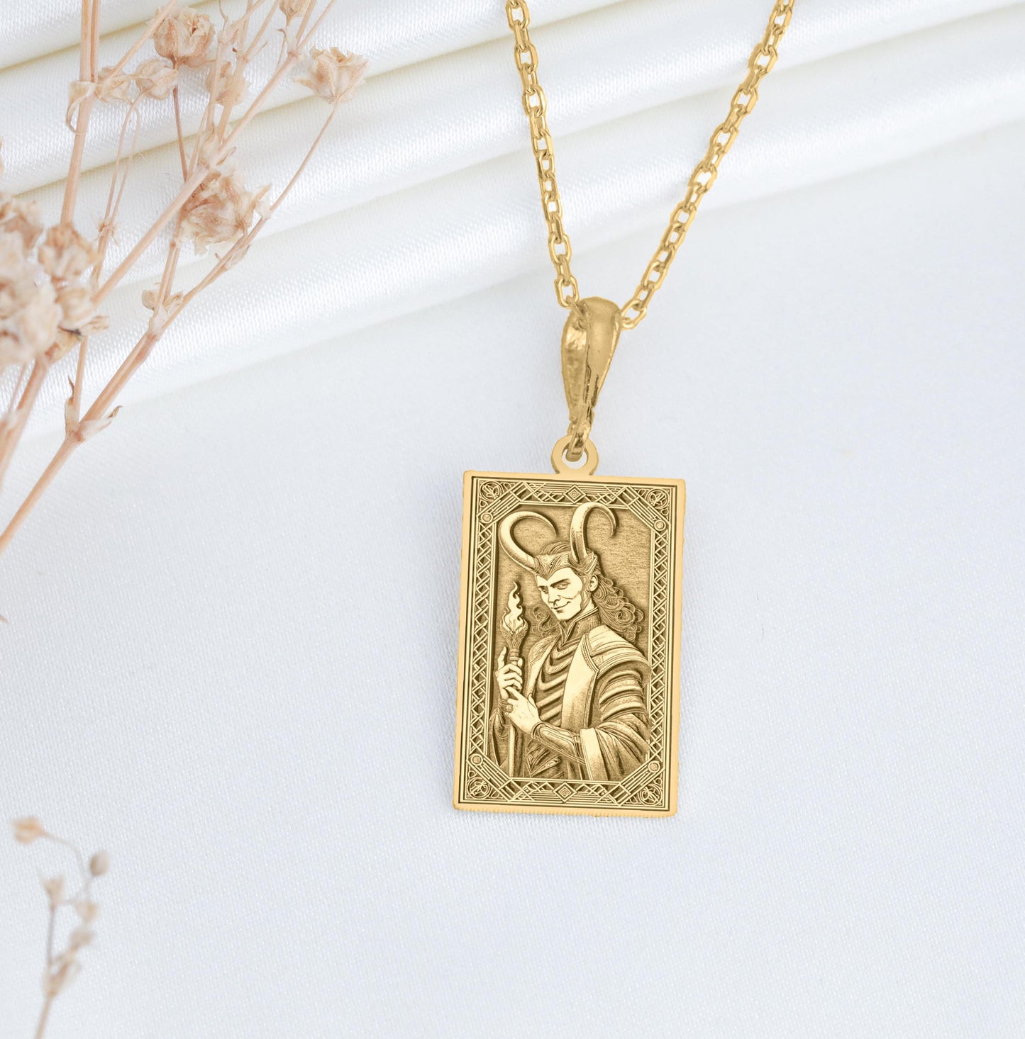Loki Pendant: Norse Trickster God Necklace