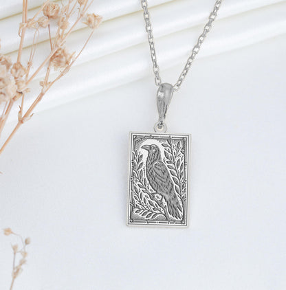 Raven Pendant Necklace