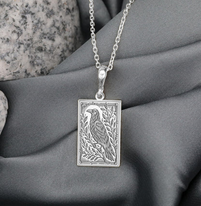 Raven Pendant Necklace