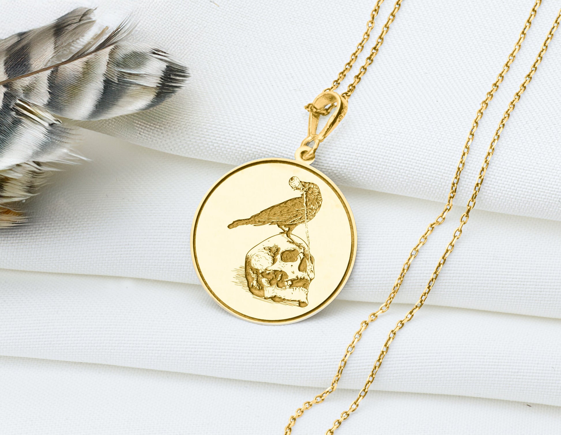 Raven Pendant: Gothic Necklace