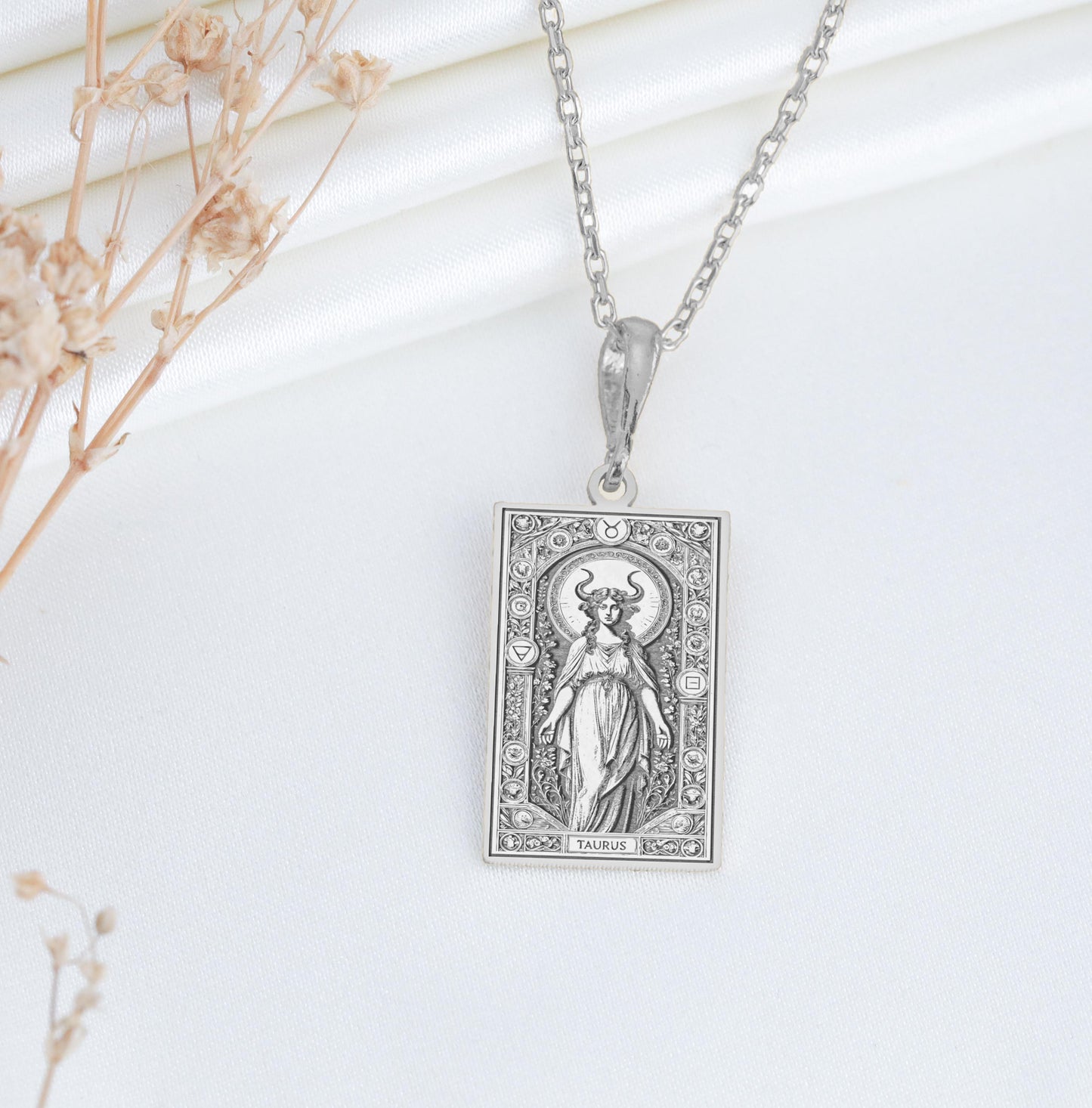 Taurus Zodiac Pendant Necklace