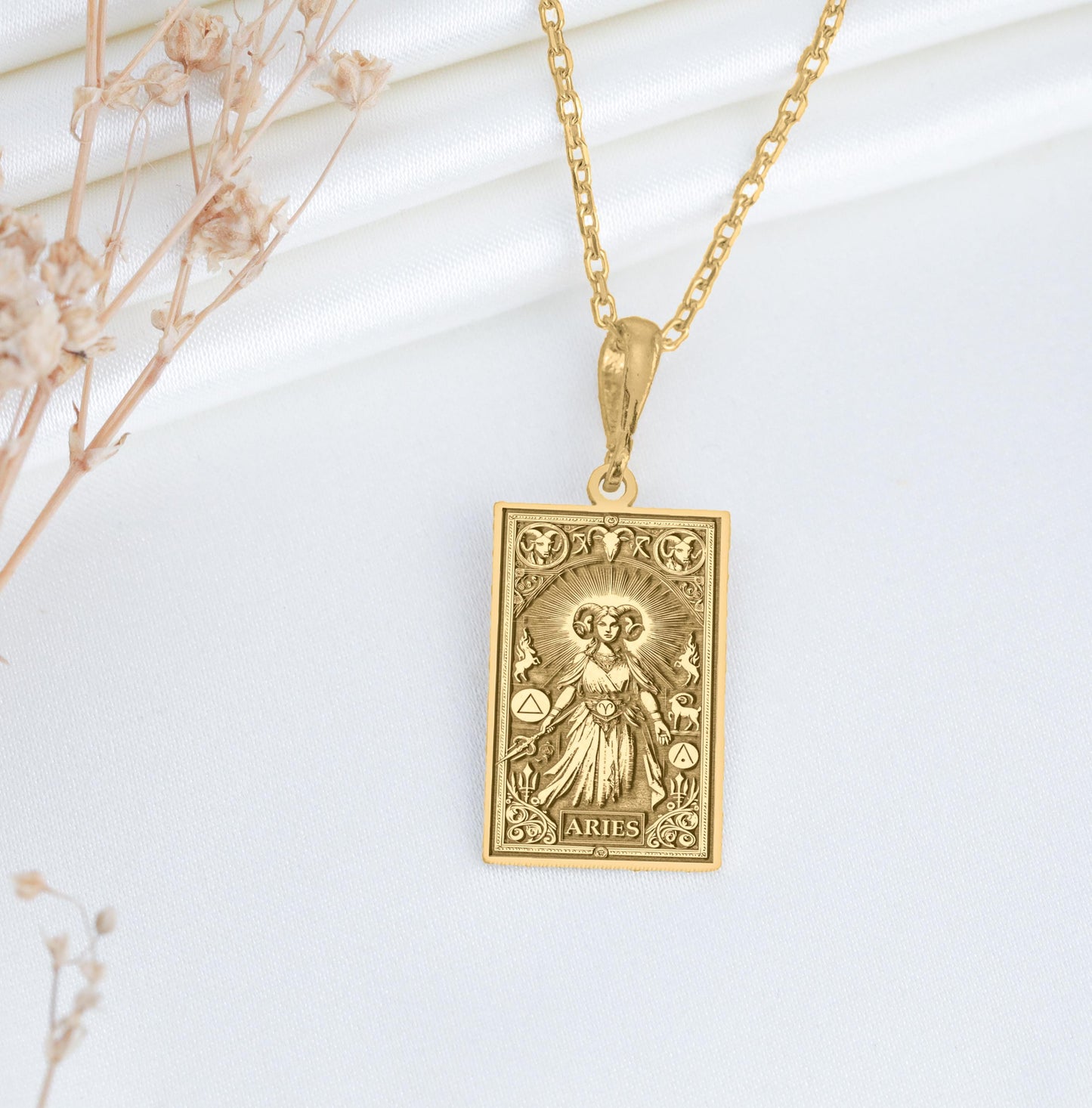 Aries Demon Pendant: Ram Goddess Necklace