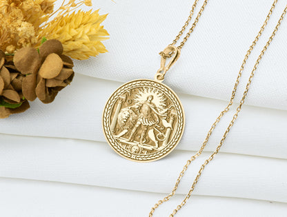 Escanor Lion Pendant: Anime Necklace, Sun Power Charm, Strength Talisman, Sun Amulet
