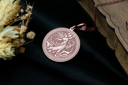 Lamis Pendant: Dionysian Forest Spirit Necklace, Nature Nymph Charm