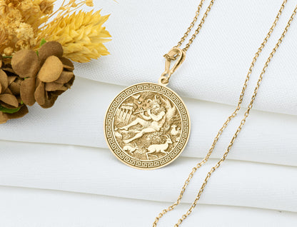 Faunus Pendant: Roman Forest God Necklace, Sacred Nature Charm, Wild Spirit Talisman