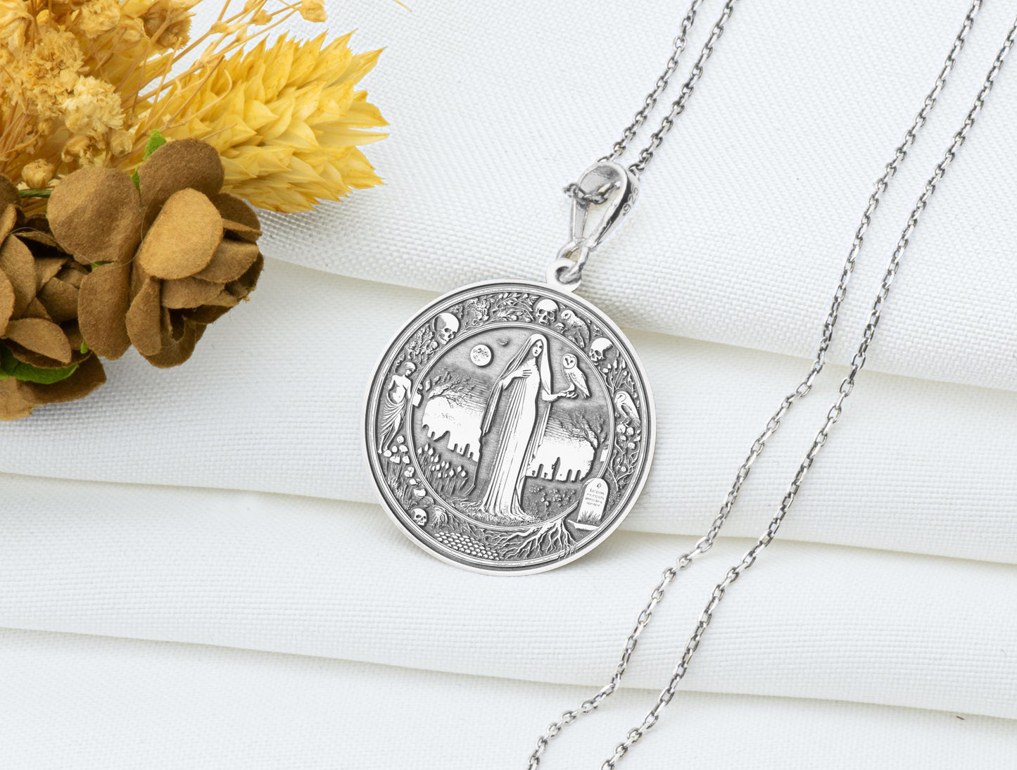 Mana Genita Pendant: Roman Birth Goddess Necklace, Sacred Life Origin Charm