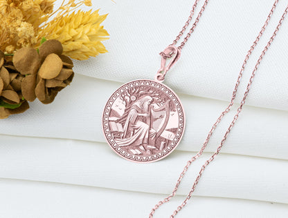 Bragi Pendant: Norse God of Poetry Necklace, Sacred Inspiration Charm