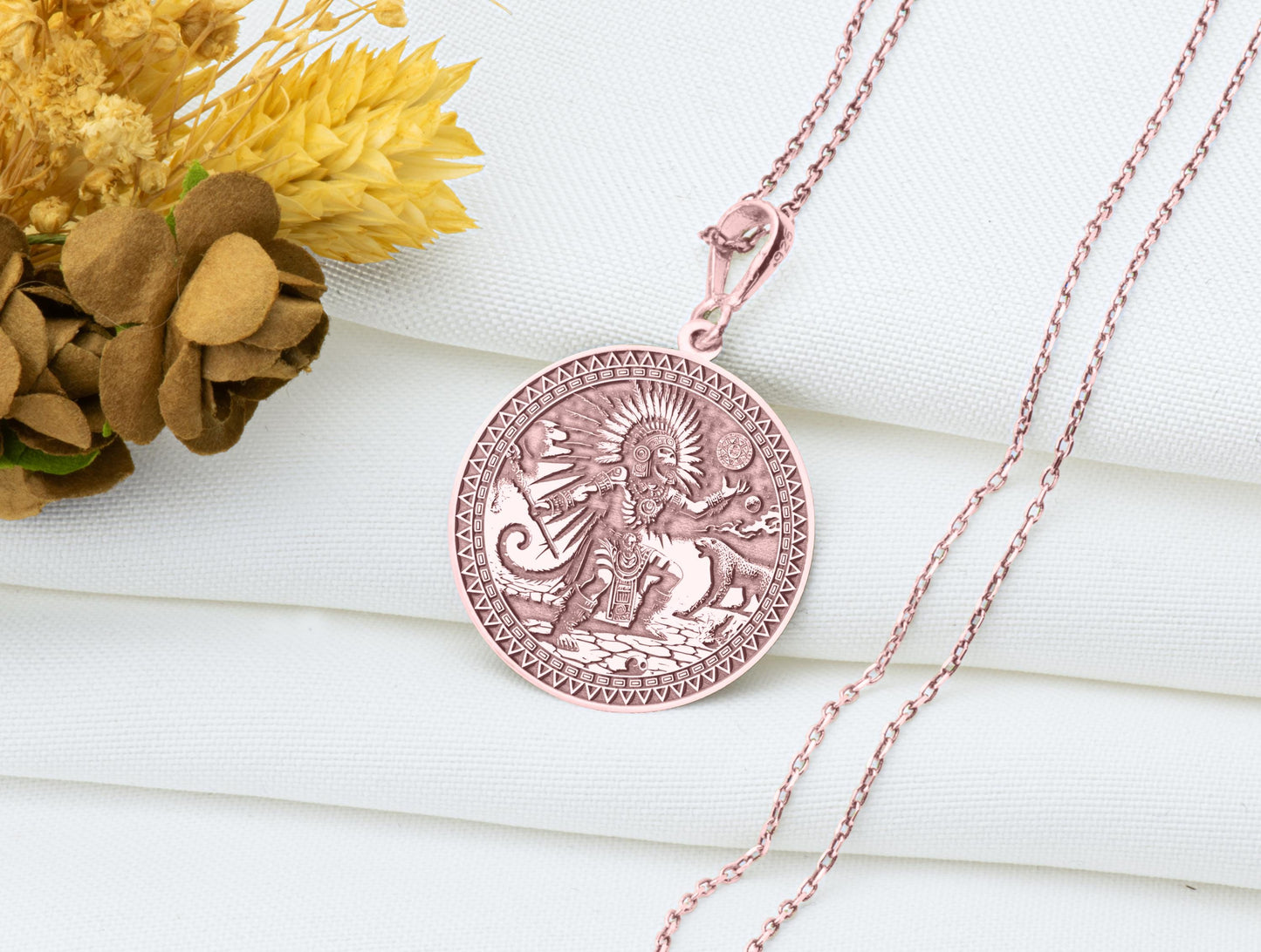 Tezcatlipoca Pendant: Aztec Shadow God Necklace, Sacred Obsidian Charm