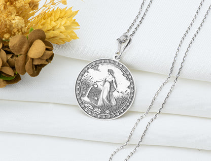 Tallay Pendant: Canaanite Dew Goddess Necklace, Sacred Fresh Waters Charm