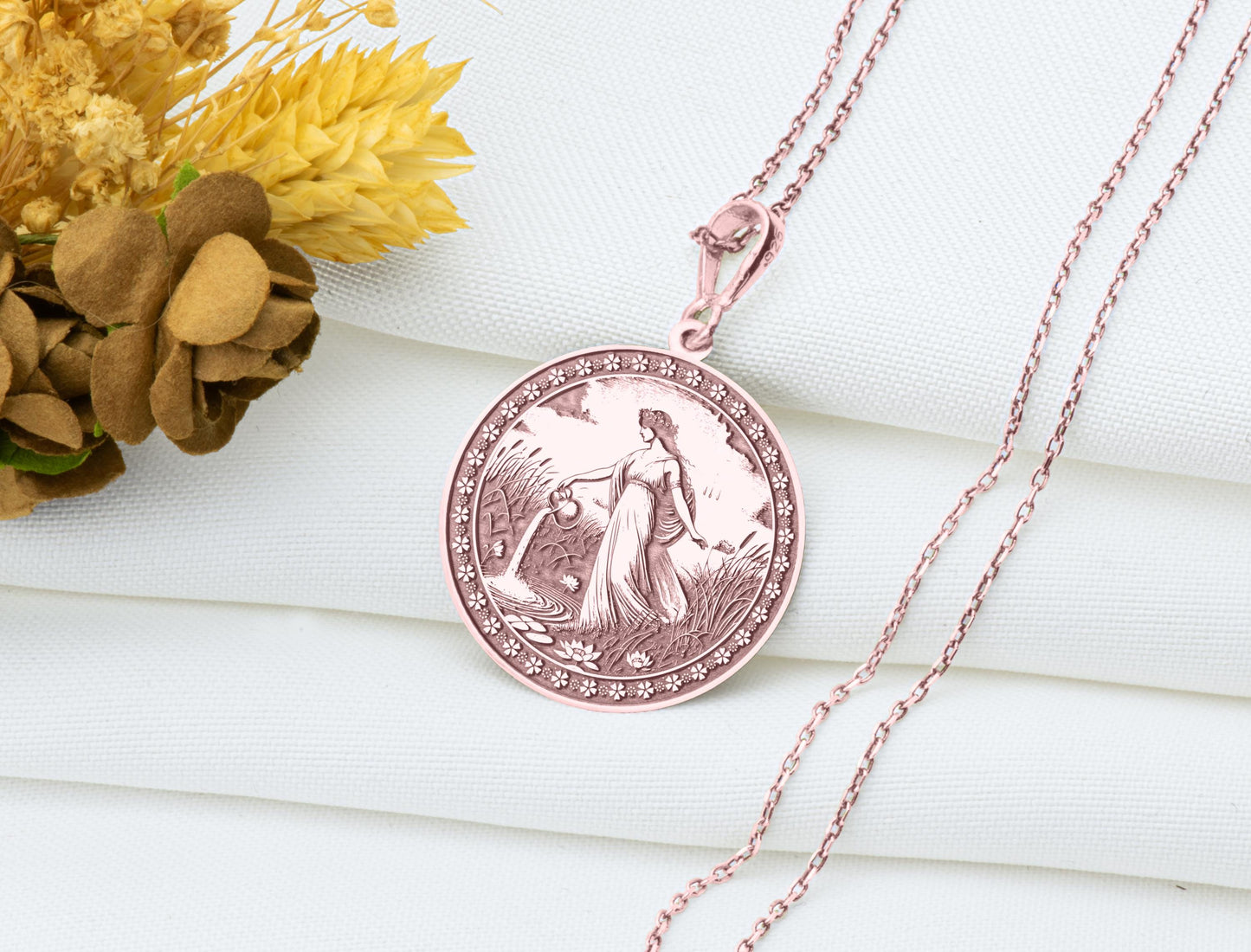 Tallay Pendant: Canaanite Dew Goddess Necklace, Sacred Fresh Waters Charm