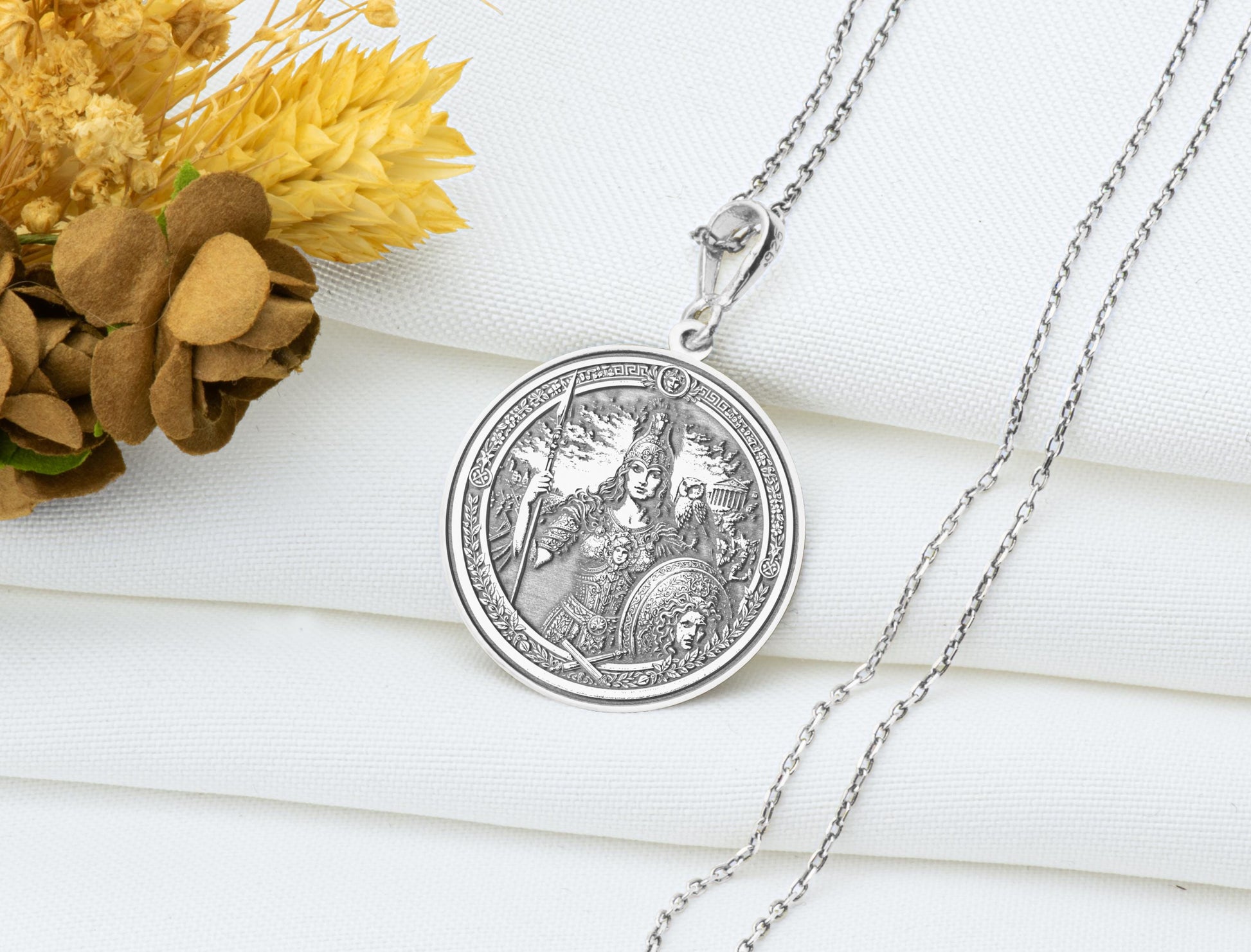 Goddess Athena Pendant Necklace