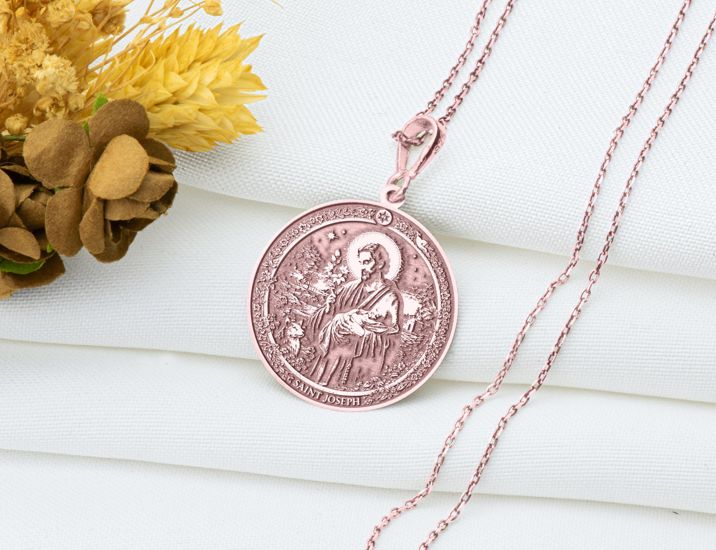Saint Joseph Pendant Necklace