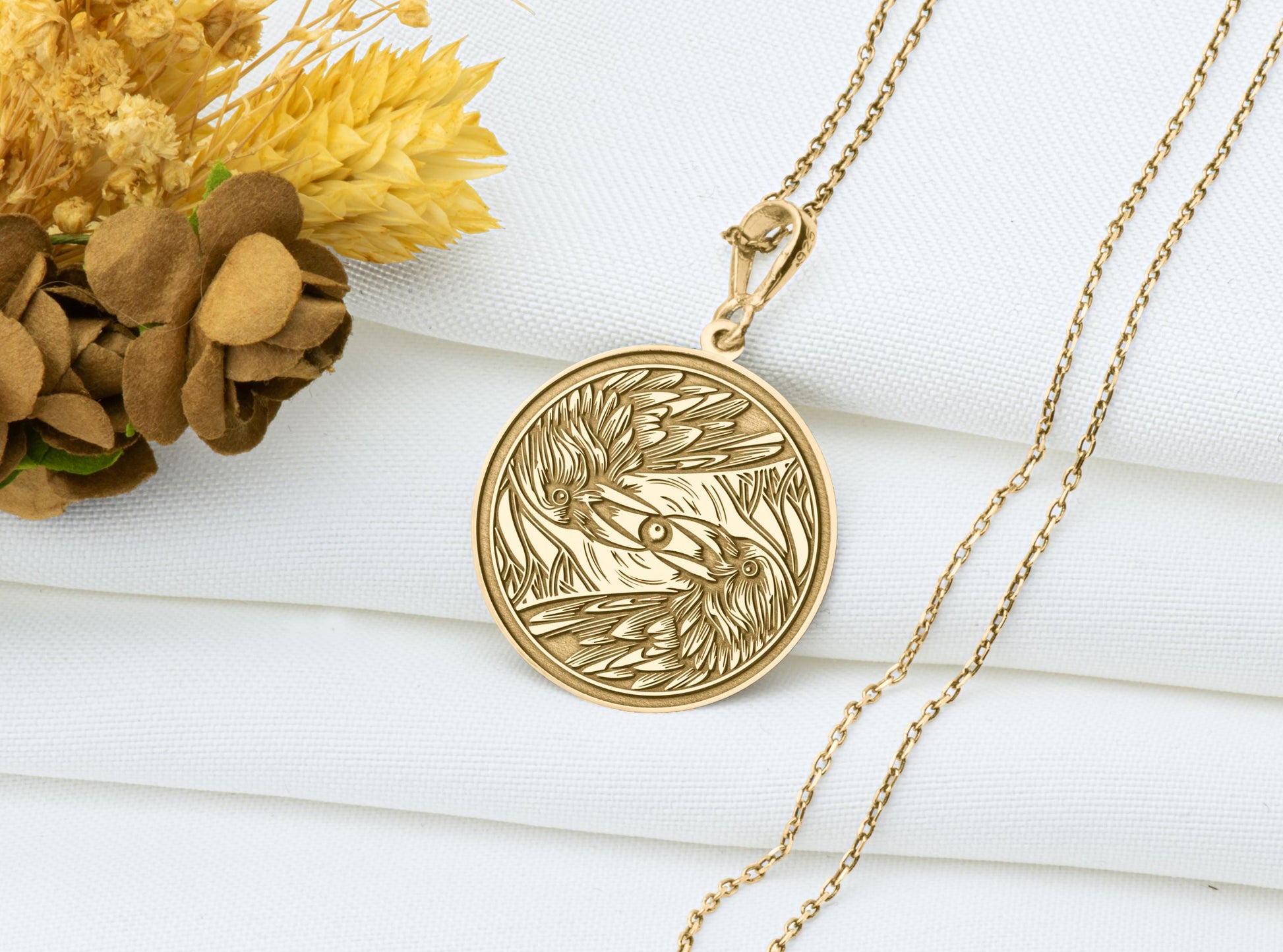 Raven Pendant: Bird Necklace
