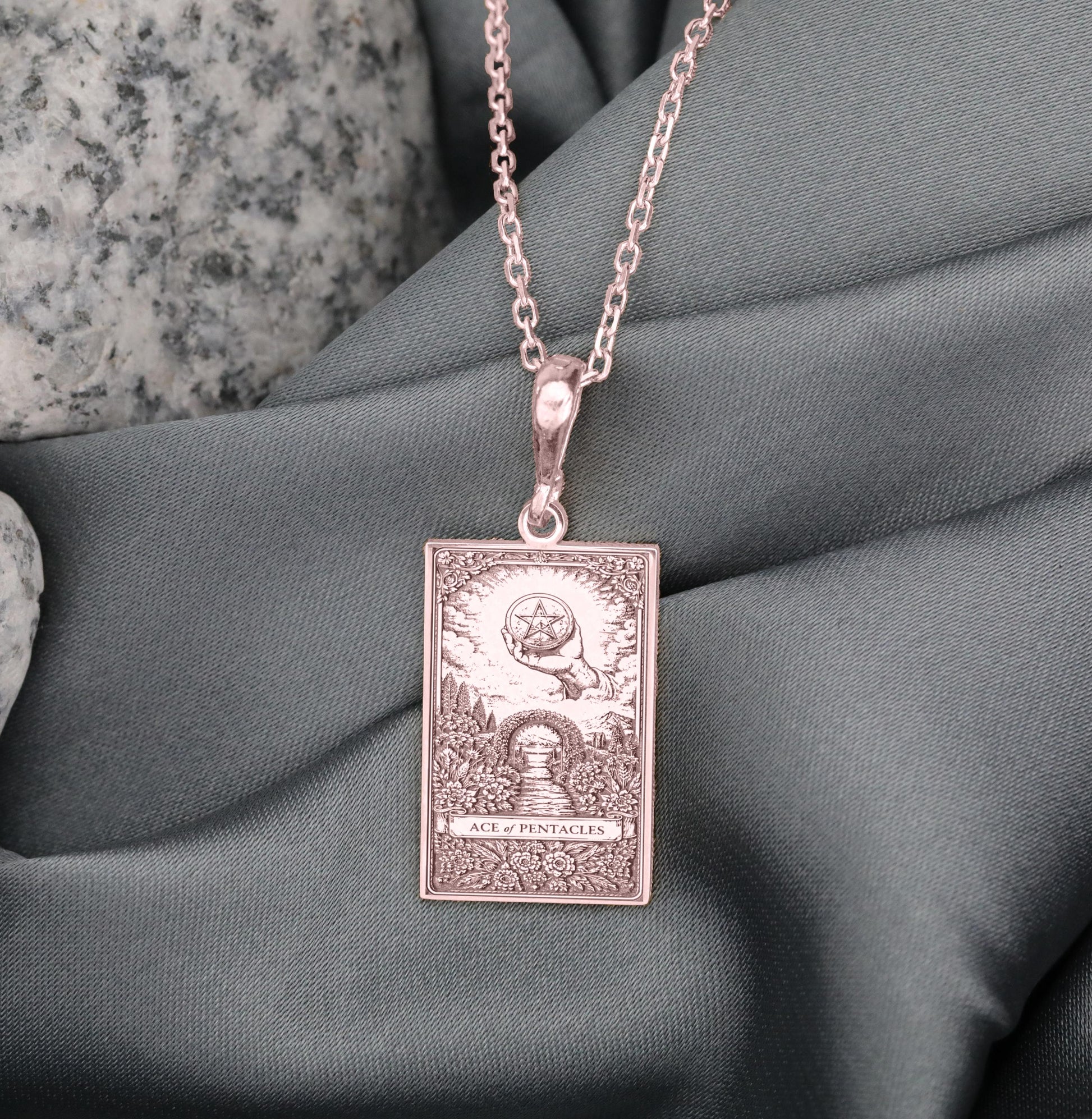 Ace of Pentacles Pendant Necklace