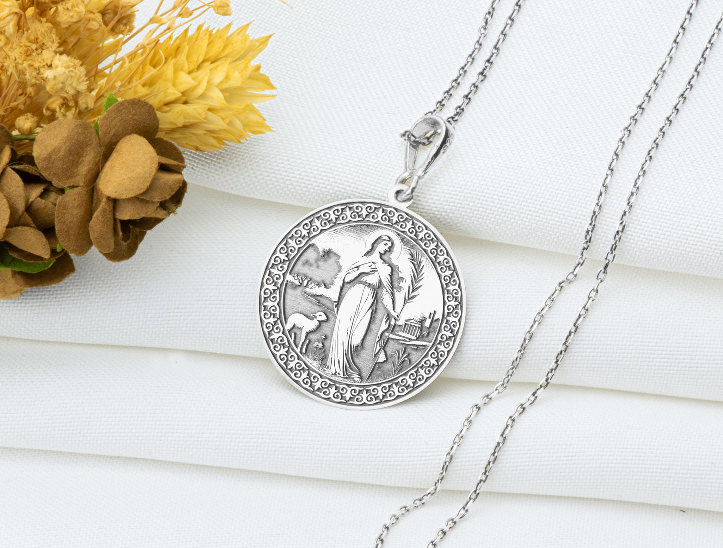 Saint Apollonia Pendant Necklace