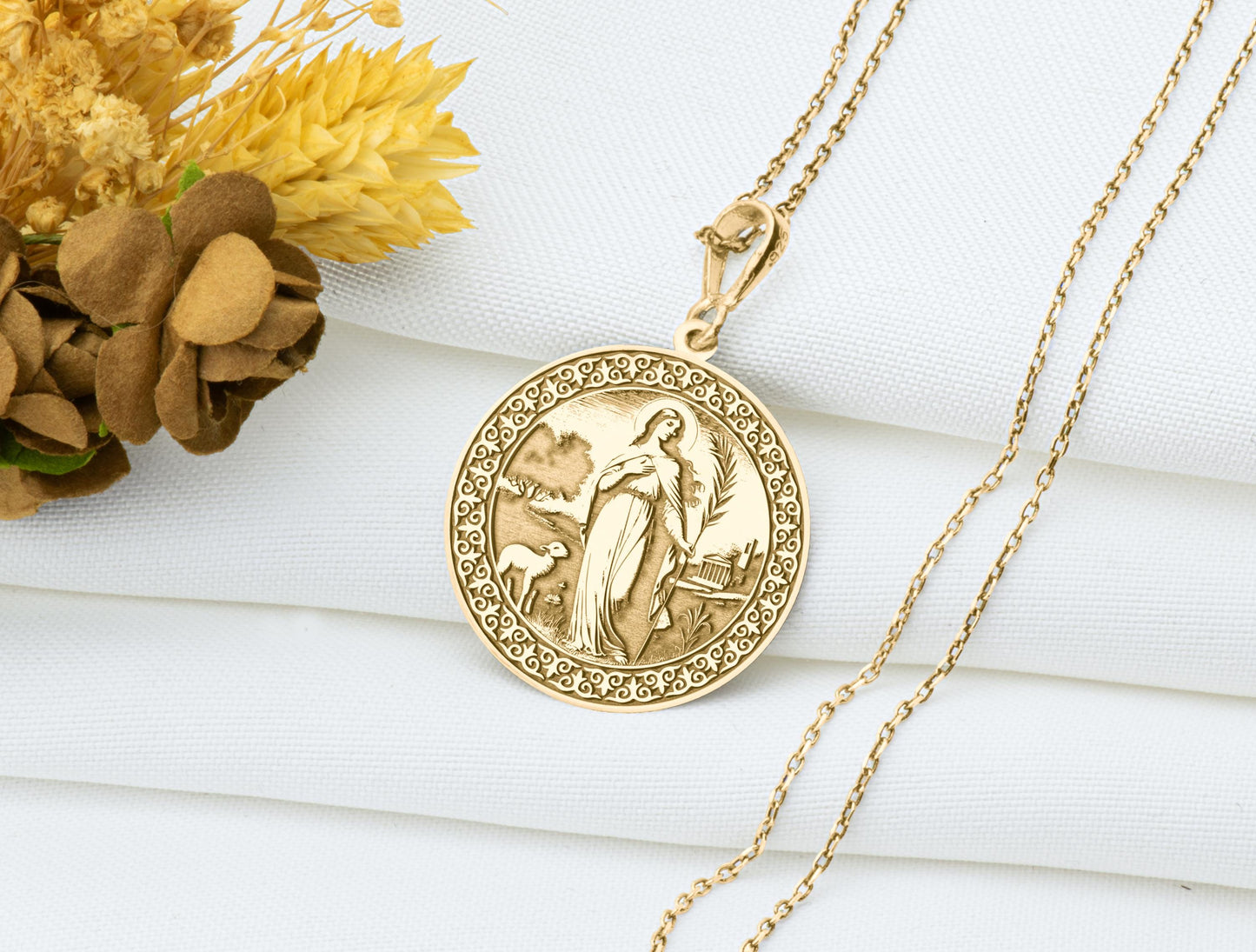 Saint Apollonia Pendant Necklace