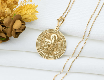 Saint Anthony Pendant Necklace