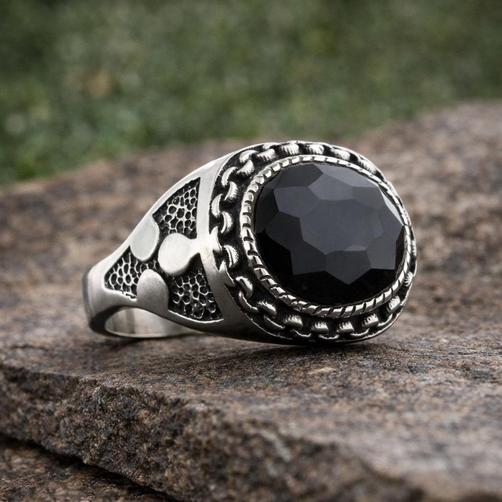 Gemstone Silver Ring: Natural Stone Energy
