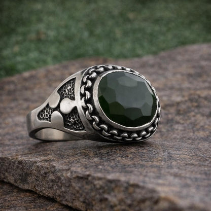 Gemstone Silver Ring: Natural Stone Energy