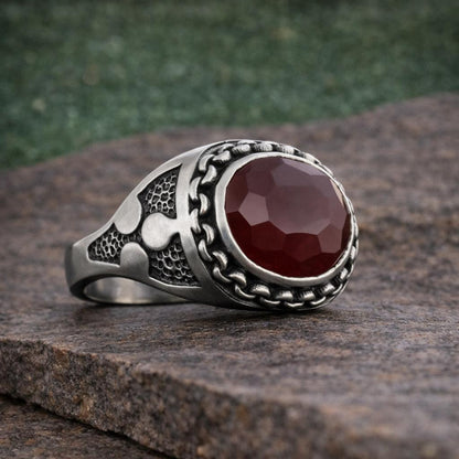 Gemstone Silver Ring: Natural Stone Energy