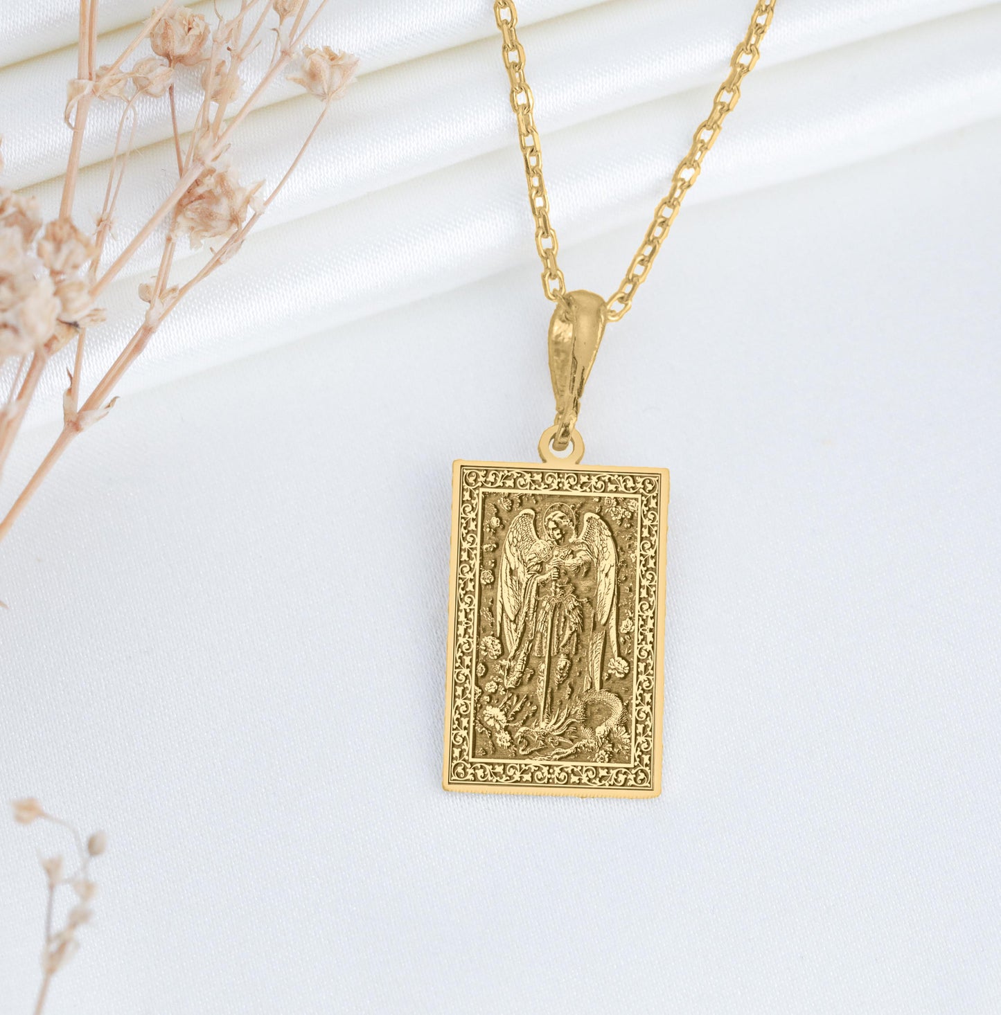 Saint Michael Archangel Pendant Necklace: Symbol of Protection, Strength, and Divine Justice
