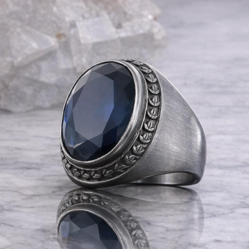 Aquamarine Stone Sterling Silver Ring: Symbol of Serenity, Clarity