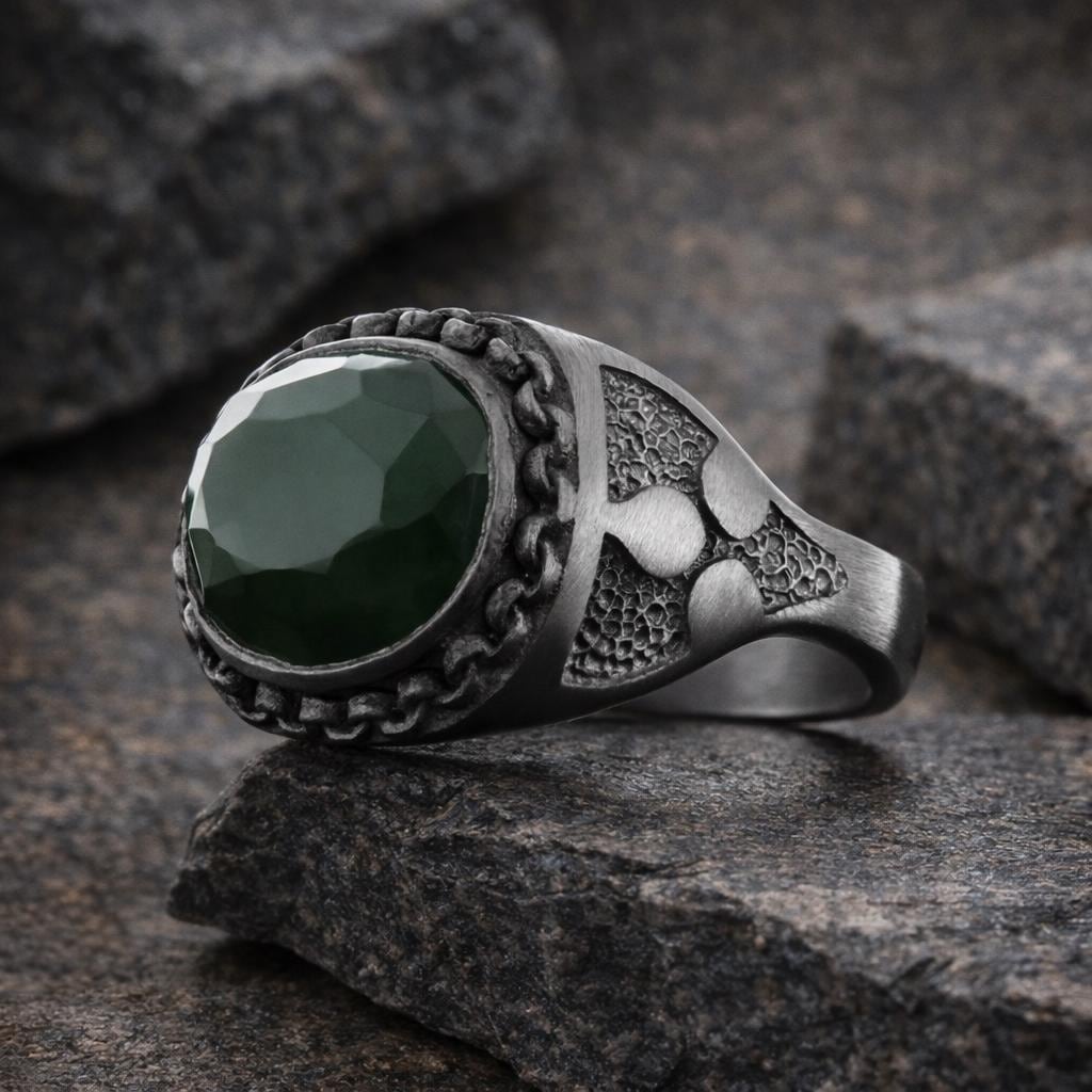 Gemstone Silver Ring: Natural Stone Energy