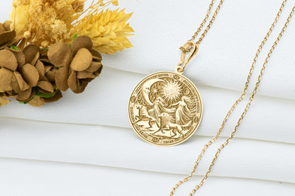 Sol & Mani Pendant: Sköll and Hati Wolf Necklace